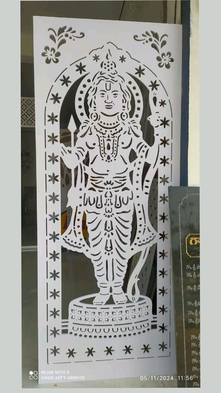 एक्रेलिक मंदिर बैक की डिजाइन