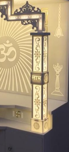 मंदिर के कोरियन पिलर की डिजाइन